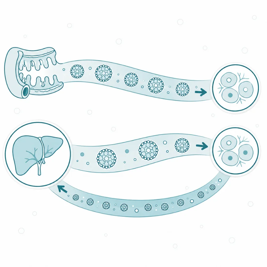 Lipoproteiny i lipidogram — Trzy szlaki: pokarmowy, wątrobowy i transport zwrotny