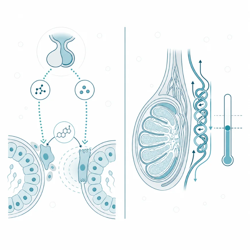 Spermatogeneza — Regulacja hormonalna i temperatura