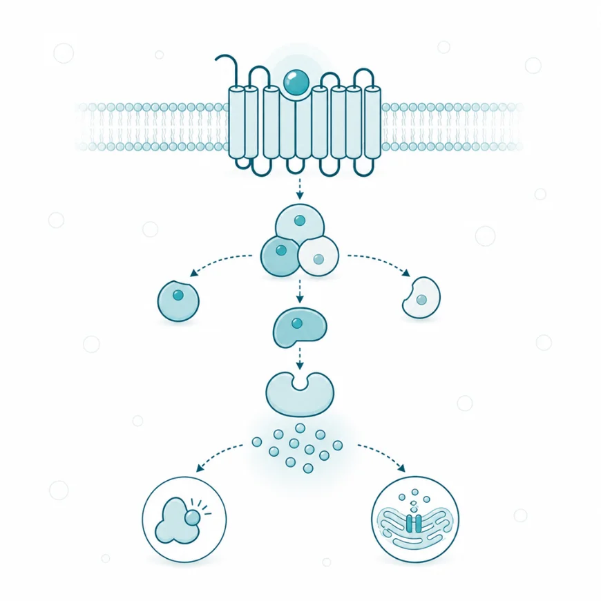 Receptory neuroprzekaźników — Receptor metabotropowy — kaskada wewnątrz komórki