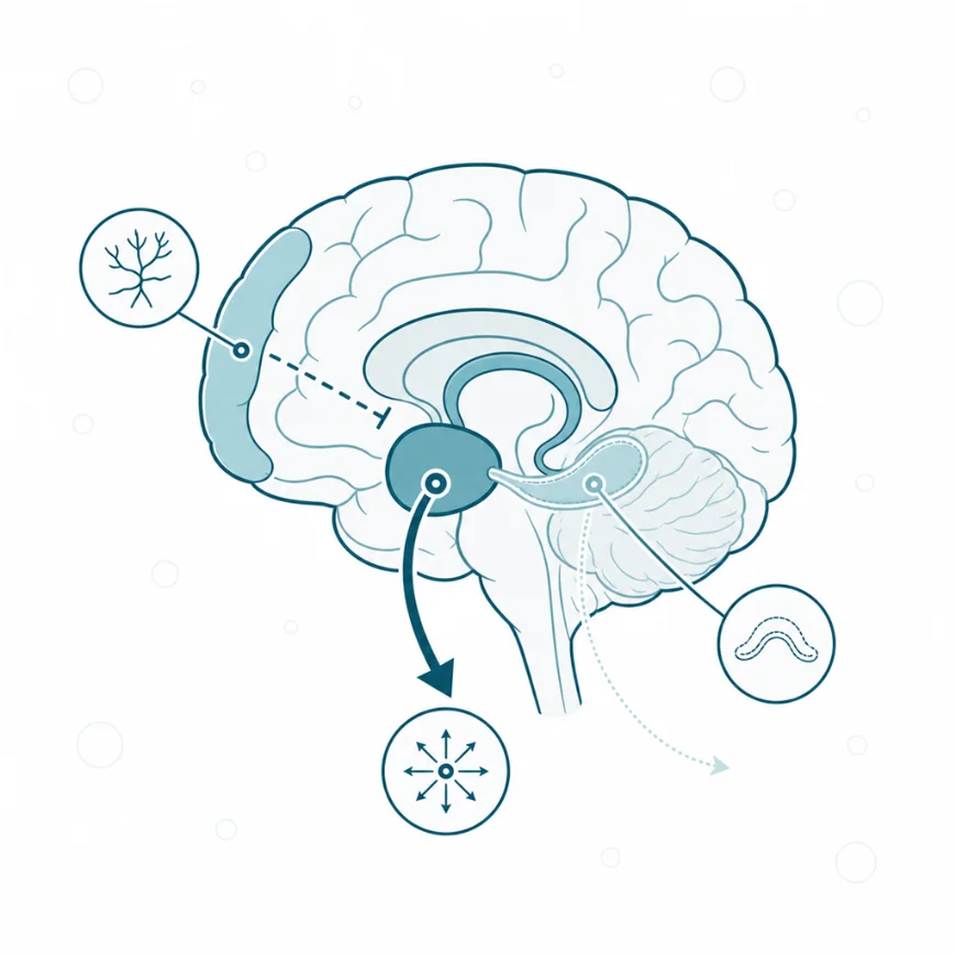 Zespół stresu pourazowego (PTSD) — Neurobiologia — trzy struktury