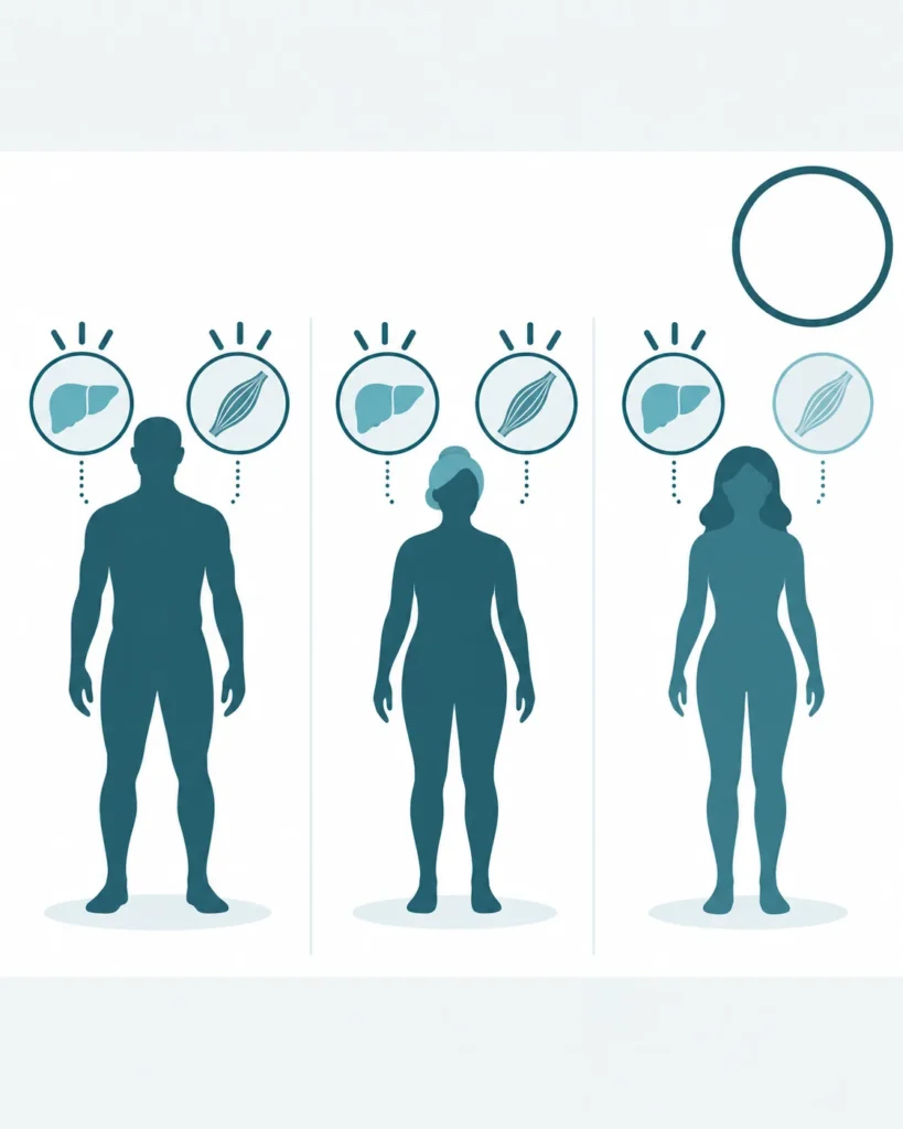 Cholina — Niedobór choliny a płeć i menopauza
